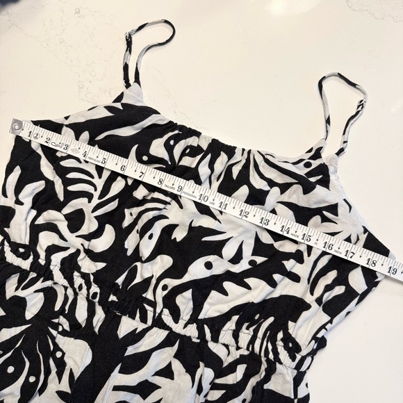 NWT Rachel Zoe Palm Print Linen Blend Wide Leg Jumpsuit Romper L - Picture 11 of 14